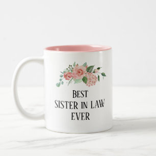 Hübsche, blumengeschmückte Personalisierte Juris Zweifarbige Tasse