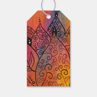 Hübsche Blumenkunst Geschenkanhänger