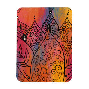 Hübsche Blumenkunst Magnet