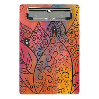 Hübsche Blumenkunst Mini Klemmbrett