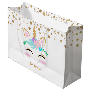 Hübsche BlumenUnicorns Große Geschenktüte