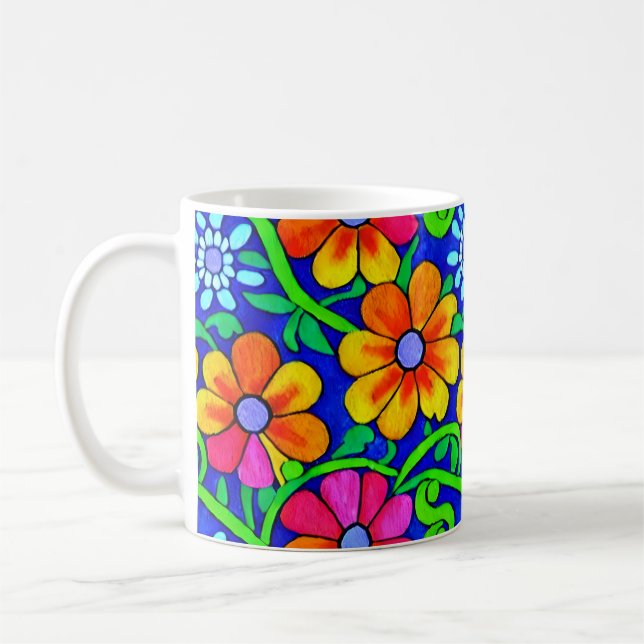 Hübsche Blüte Kaffeetasse (Links)