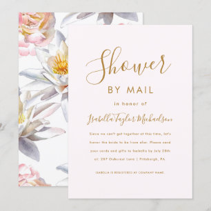 Hübsche Blüte mit Blumenmotiv Brautparty per Mail Einladung