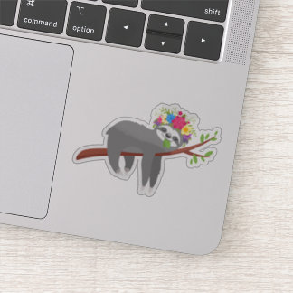 Hübsche Bohemische Blumenlatte Aufkleber