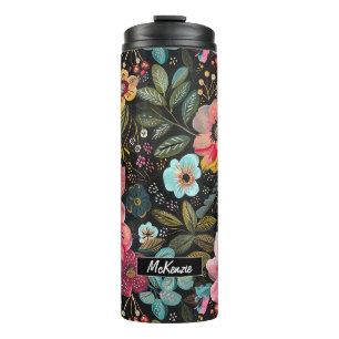 Hübsche BoHo Chalk Florals Thermal Tumbler Thermosbecher