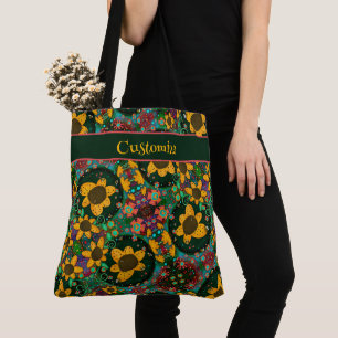 Hübsche Boho Floral Daisy Custom Inspirivity Tasch