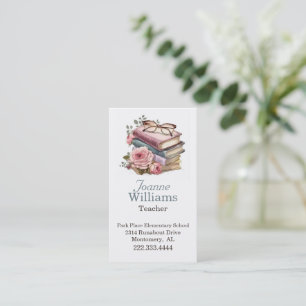 Hübsche Books Teacher Business Card Terminkarte