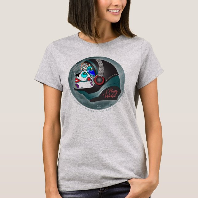 Hübsche böse Sirene - Ernte-Spitze T-Shirt (Vorderseite)