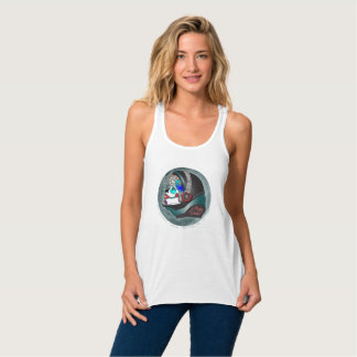 Hübsche böse "Sirene" mit hinterem Impressum Tank Top