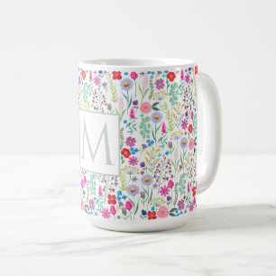 Hübsche botanische Blume Kaffeetasse