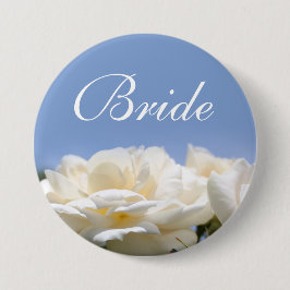 Hübsche Brauseknopf mit weißer Rosa Blume Button