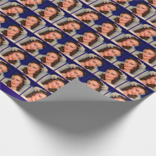 hübsche Braut der 1940er Jahre Geschenkpapier