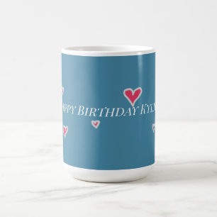 Hübsche bunt geburt Niedliche Herzen für ihre Tass Kaffeetasse