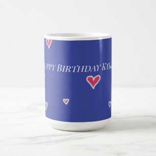Hübsche bunt geburt Niedliche Herzen für ihre Tass Kaffeetasse