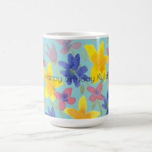 Hübsche bunt geburtenreiche Blume für ihre Tasse