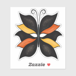 Hübsche Butterfly Abstrakte Kunst Aufkleber