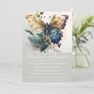 Hübsche Butterfly Garden Bridal Dusche Einladung