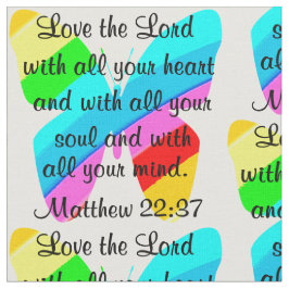 HÜBSCHE BUTTERFLY MATTHEW 22:37-DESIGN STOFF