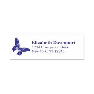 Hübsche Butterfly-Silhouette Permastempel