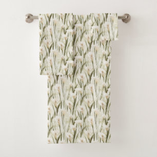Hübsche Calla Lilly Blume Badhandtuch Set