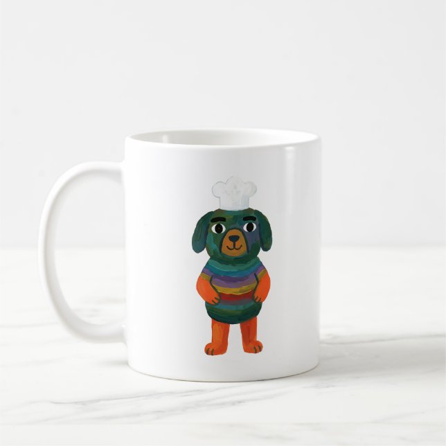 Hübsche Chef-Hund-Tasse Geschenk Kaffeetasse (Links)