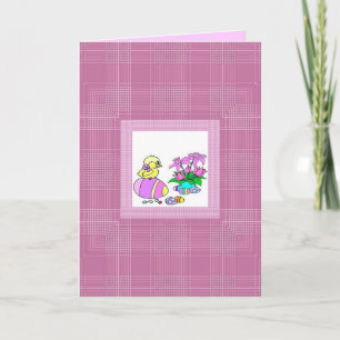 Hübsche Chick-Osterkarte Feiertagskarte