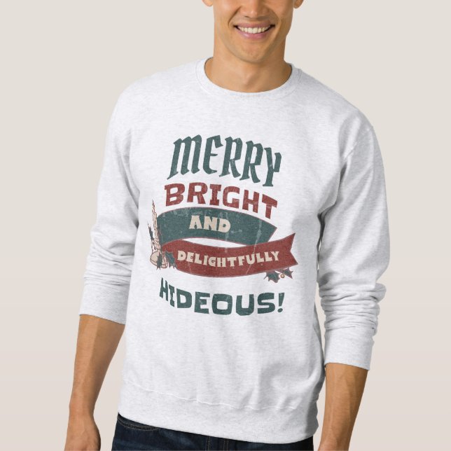 HÜBSCHE CHRISTMAS SWEATER MERRY HELL UND HIDEOUS SWEATSHIRT (Vorderseite)
