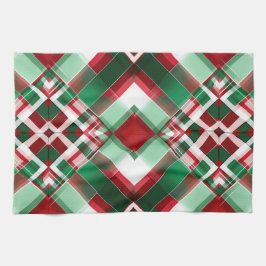 HÜBSCHE CHRISTMAS URLAUB RED GREEN WHITE KARIERT GESCHIRRTUCH