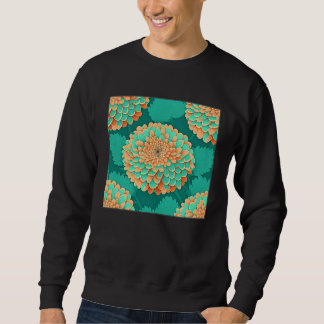Hübsche Chrysantheme-Blumenillustration Einzigarti Sweatshirt