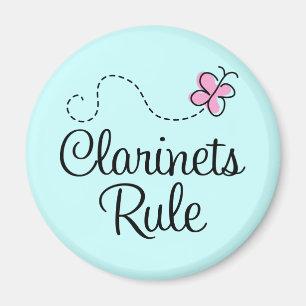 Hübsche Clarinets Rule Music Gift Magnet
