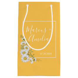 Hübsche Daffodil Yellow & White Daisies Wedding Kleine Geschenktüte