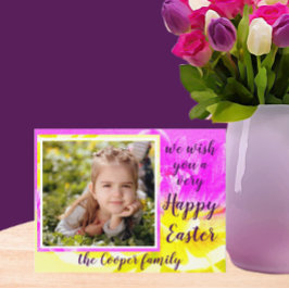 Hübsche Dahlia Foto Frame Osterpostkarte Postkarte