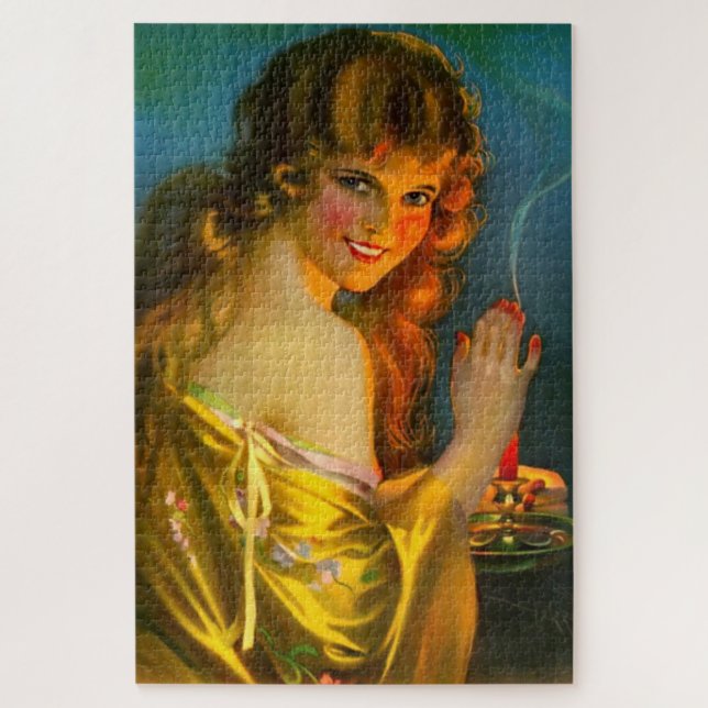 hübsche Dame der 1920er Puzzle (Vertikal)