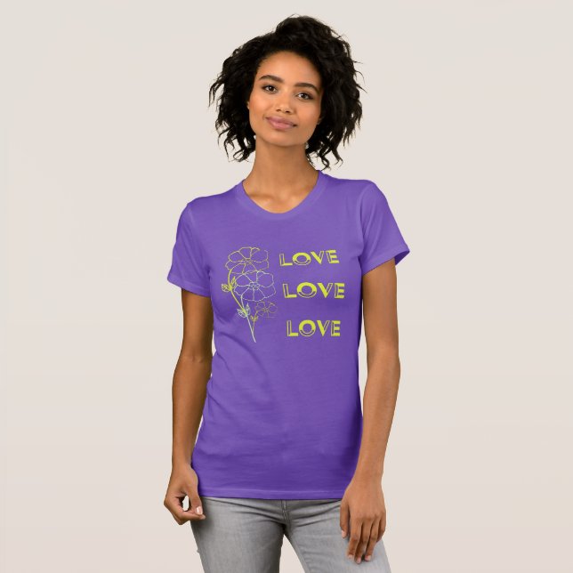 Hübsche digitale grafische Liebe - T - Shirt von F (Vorne ganz)