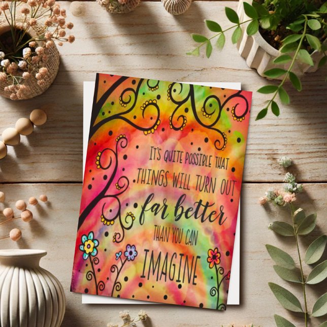 Hübsche "Dinge funktionieren" Inspiration Karte (Von Creator hochgeladen)