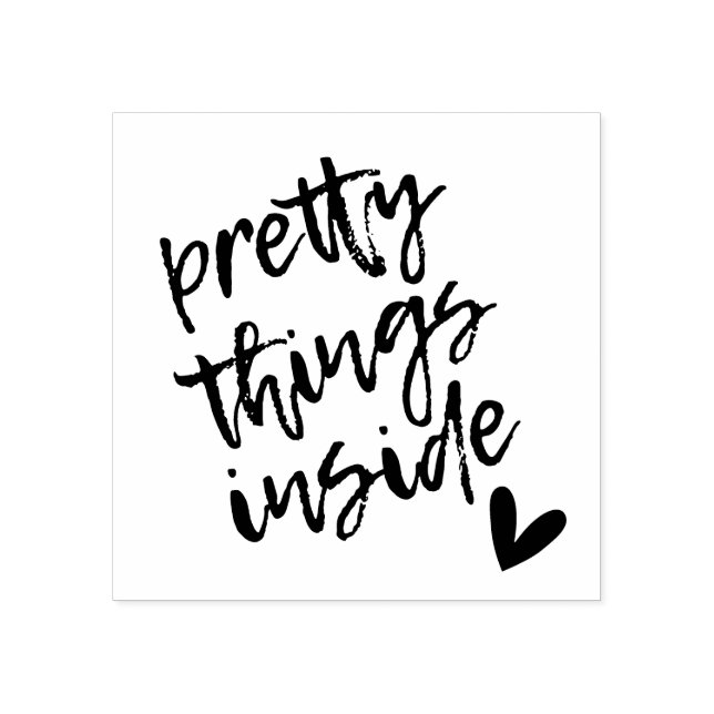 Hübsche Dinge im Innern, Verpackung für kleine Unt Gummistempel (Prägung)