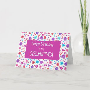 Hübsche Ditsy Floral Für eine Freundin zum Geburts Karte