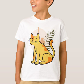 Hübsche Dreifarbenkatze Botanisch T-Shirt