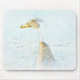Hübsche Duck Art in Blue Mouse Pad Mousepad