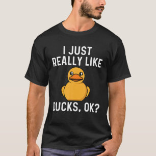 Hübsche Dusche für Männer Gelbe Duckie-Wasservogel T-Shirt