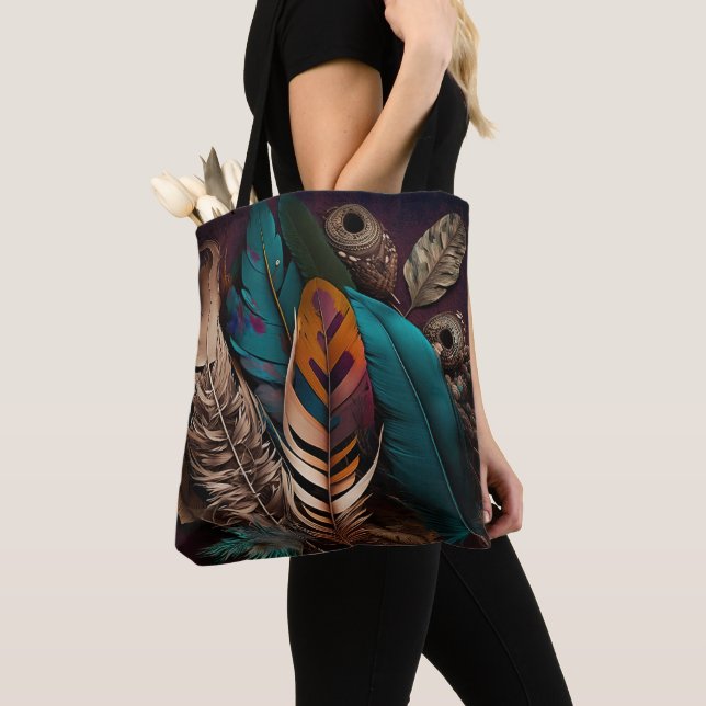 HÜBSCHE EARTH TONED BOHO FEATHERS (Von Nahem)