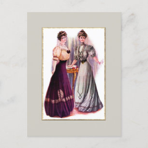 Hübsche Edwardian Mode Postcard Postkarte