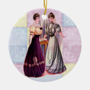 Hübsche Edwardian Moden Keramikornament