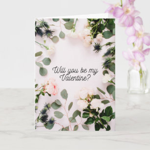 Hübsche, einfache und Minimalistische Valentinenka Karte