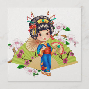 Hübsche EINLADUNG japanischer Mädchen