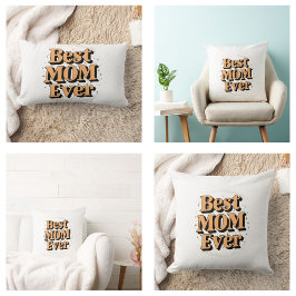 Hübsche einzigartige Typografie Beste Mama je Lendenkissen