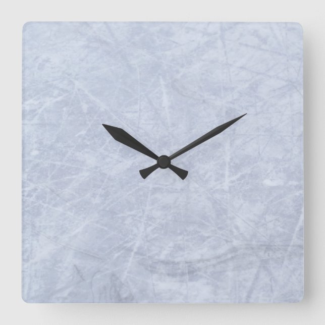 Hübsche Eisblauer Wall-Uhr Quadratische Wanduhr (Vorderseite)