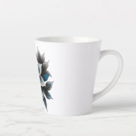 hübsche Eisblumen und Blätter Milchtasse