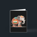 Hübsche Elefantenkostüme für indische Farben und A Karte<br><div class="desc">Hübsche Elefantenkostüme für indische Farben und Tierliebhaber</div>