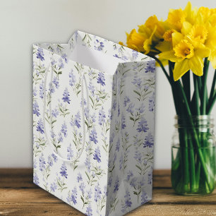 Hübsche Elegant Lilac Blume Blau und Weiß Mittlere Geschenktüte